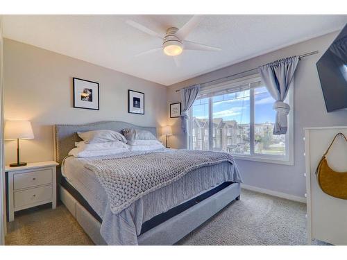 173 New Brighton Walk Se, Calgary, AB - Indoor Photo Showing Bedroom