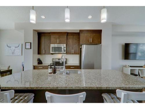 173 New Brighton Walk Se, Calgary, AB - Indoor Photo Showing Kitchen With Stainless Steel Kitchen With Upgraded Kitchen