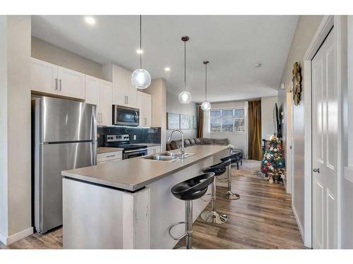 64 Copperstone Common Se, Calgary, AB - Indoor Photo Showing Kitchen With Upgraded Kitchen