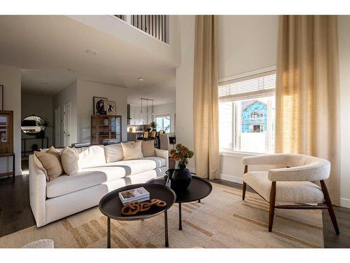 9 Fieldstone Link, Balzac, AB - Indoor Photo Showing Living Room