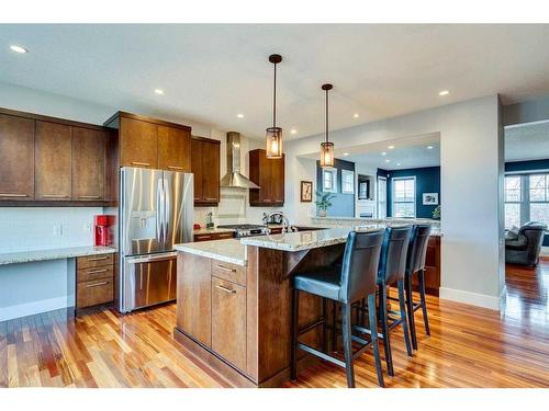 48 Amiens Crescent Sw, Calgary, AB - Indoor Photo Showing Kitchen With Stainless Steel Kitchen With Upgraded Kitchen