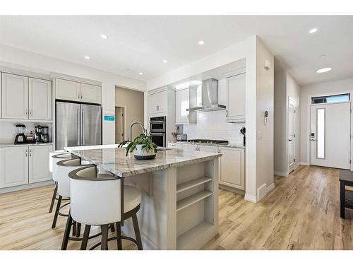 120 Howse Crescent Ne, Calgary, AB - Indoor Photo Showing Kitchen With Stainless Steel Kitchen With Upgraded Kitchen