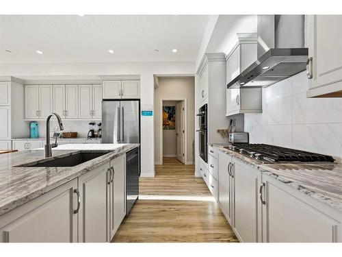 120 Howse Crescent Ne, Calgary, AB - Indoor Photo Showing Kitchen With Upgraded Kitchen