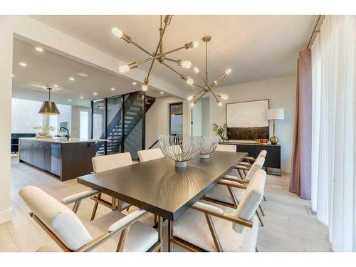 105 Trasimeno Crescent Sw, Calgary, AB - Indoor Photo Showing Dining Room