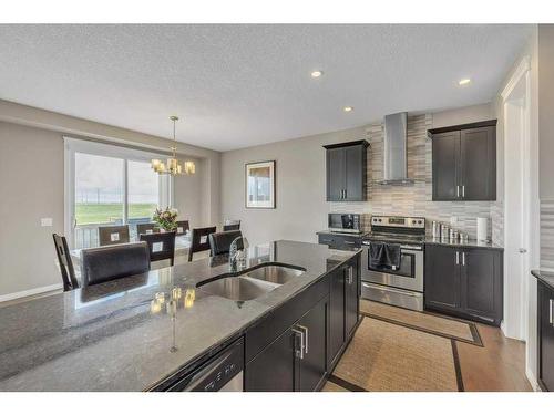 177 Cityscape Gardens Ne, Calgary, AB - Indoor Photo Showing Kitchen With Stainless Steel Kitchen With Double Sink With Upgraded Kitchen