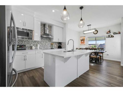 289 Corner Meadows Way Ne, Calgary, AB - Indoor Photo Showing Kitchen With Upgraded Kitchen