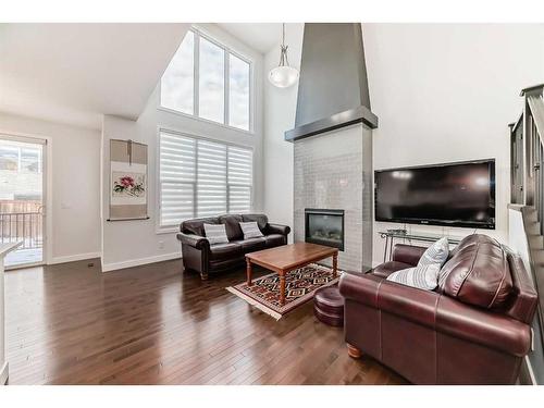 37 Nolanhurst Crescent Nw, Calgary, AB - Indoor Photo Showing Living Room With Fireplace