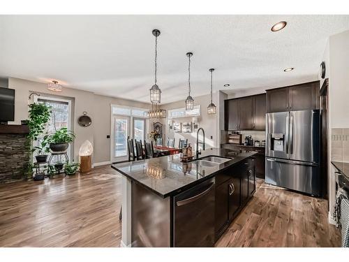 178 Sage Valley Green, Calgary, AB - Indoor Photo Showing Kitchen With Double Sink With Upgraded Kitchen