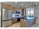 596 Seton Circle Se, Calgary, AB  - Indoor Photo Showing Kitchen With Upgraded Kitchen 