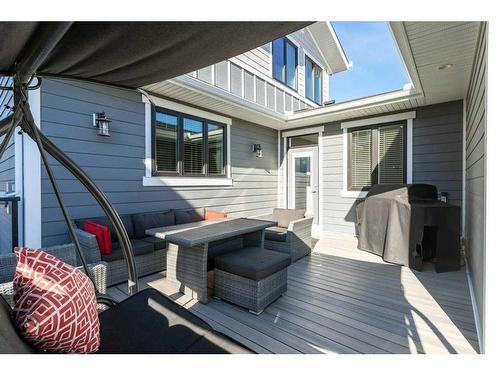 173 Brome Bend, Rural Rocky View County, AB - Outdoor With Deck Patio Veranda With Exterior