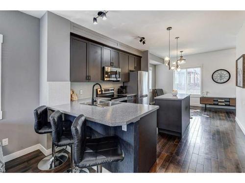 42 Skyview Springs Circle Ne, Calgary, AB - Indoor Photo Showing Kitchen With Stainless Steel Kitchen With Double Sink With Upgraded Kitchen