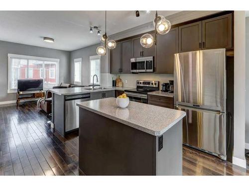 42 Skyview Springs Circle Ne, Calgary, AB - Indoor Photo Showing Kitchen With Stainless Steel Kitchen With Upgraded Kitchen