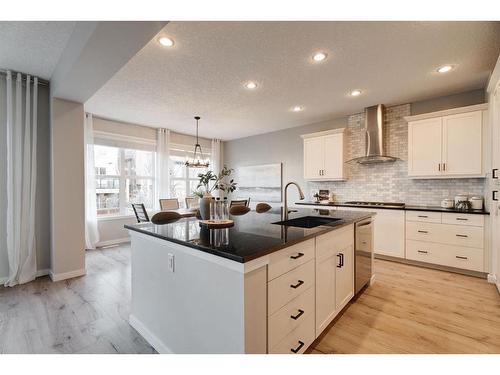 17 Riviera Place, Cochrane, AB - Indoor Photo Showing Kitchen With Upgraded Kitchen