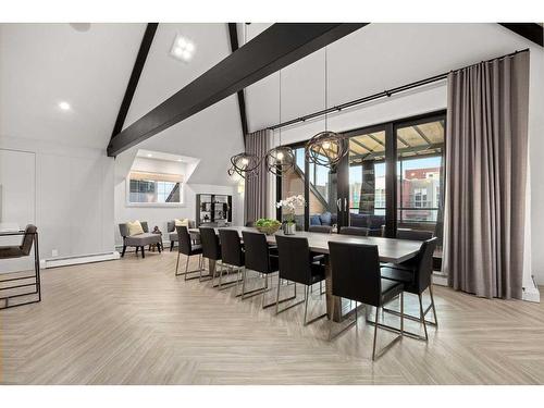 10-314 25 Avenue Sw, Calgary, AB - Indoor Photo Showing Dining Room