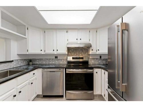 305-3727 42 Street Nw, Calgary, AB - Indoor Photo Showing Kitchen With Stainless Steel Kitchen