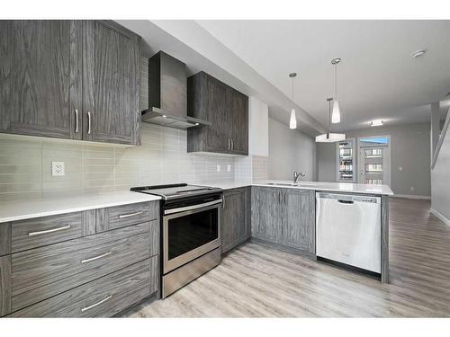 19623 42 Street Se, Calgary, AB - Indoor Photo Showing Kitchen With Upgraded Kitchen