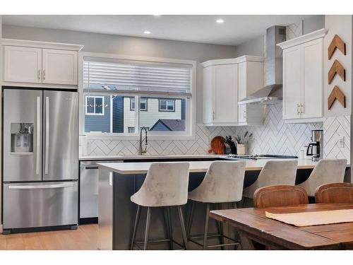 74 Magnolia Square Se, Calgary, AB - Indoor Photo Showing Kitchen With Stainless Steel Kitchen