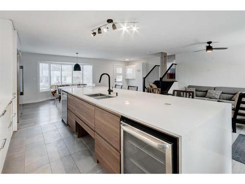 112 Silver Valley Rise Nw, Calgary, AB - Indoor Photo Showing Kitchen With Double Sink