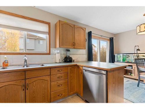 228 Quigley Close, Cochrane, AB - Indoor Photo Showing Kitchen With Double Sink