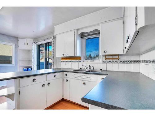 2444 44 Street Se, Calgary, AB - Indoor Photo Showing Kitchen With Double Sink