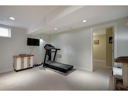 10632 Brackenridge Road Sw, Calgary, AB - Indoor Photo Showing Gym Room