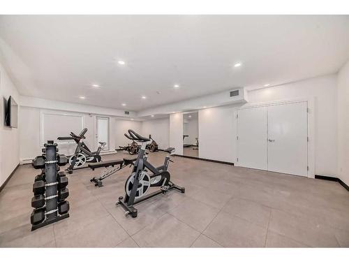 1503-395 Skyview Parkway Ne, Calgary, AB - Indoor Photo Showing Gym Room