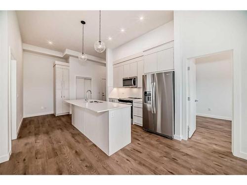 1503-395 Skyview Parkway Ne, Calgary, AB - Indoor Photo Showing Kitchen With Stainless Steel Kitchen