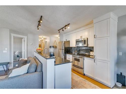 404-3704 15A Street Sw, Calgary, AB - Indoor Photo Showing Kitchen With Stainless Steel Kitchen