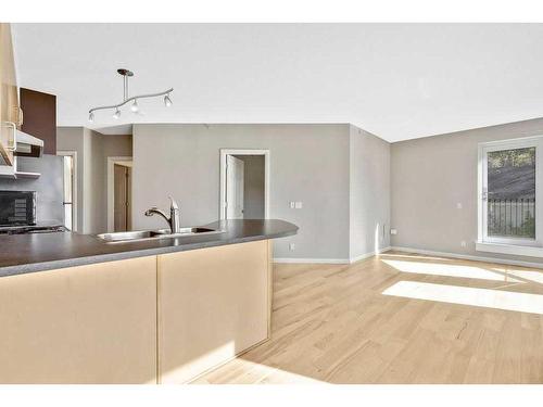 203-108 15 Avenue Se, Calgary, AB - Indoor Photo Showing Kitchen With Double Sink