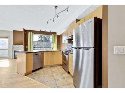 203-108 15 Avenue Se, Calgary, AB - Indoor Photo Showing Kitchen