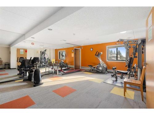 413-5204 Dalton Drive Nw, Calgary, AB - Indoor Photo Showing Gym Room