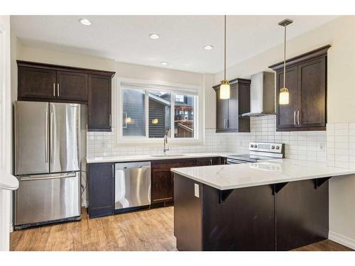 27 Carringvue Drive Nw, Calgary, AB - Indoor Photo Showing Kitchen With Stainless Steel Kitchen With Upgraded Kitchen