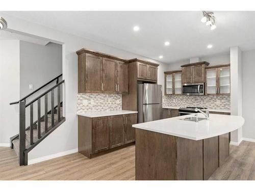 137 Osborne Common Sw, Airdrie, AB - Indoor Photo Showing Kitchen