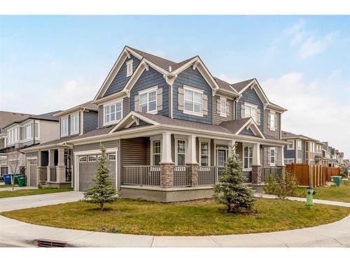 137 Osborne Common Sw, Airdrie, AB - Outdoor With Deck Patio Veranda With Facade