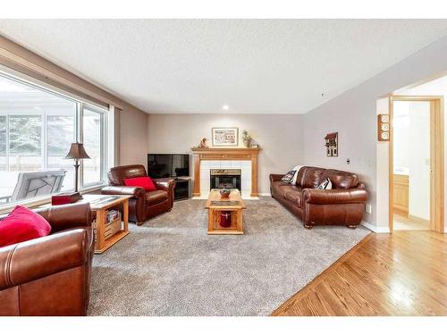 2256 Douglasbank Crescent Se, Calgary, AB - Indoor Photo Showing Living Room With Fireplace