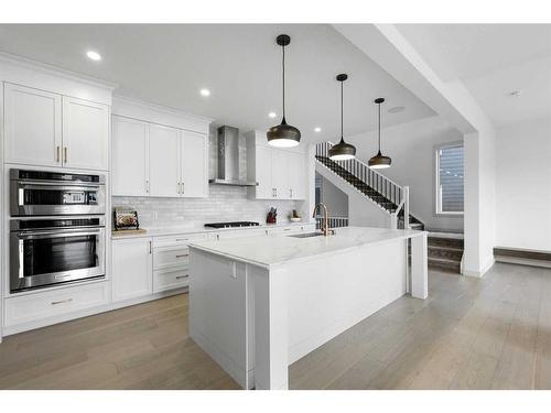 232 Cranbrook Point Se, Calgary, AB - Indoor Photo Showing Kitchen With Upgraded Kitchen