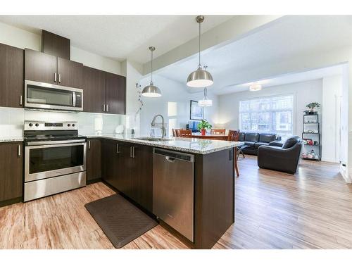 92 Walden Lane Se, Calgary, AB - Indoor Photo Showing Kitchen With Stainless Steel Kitchen With Upgraded Kitchen