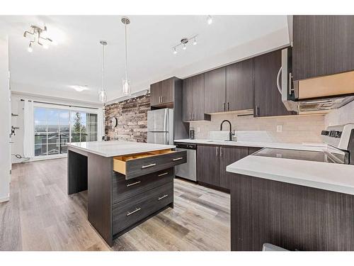 1314-298 Sage Meadows Park Nw, Calgary, AB - Indoor Photo Showing Kitchen With Upgraded Kitchen