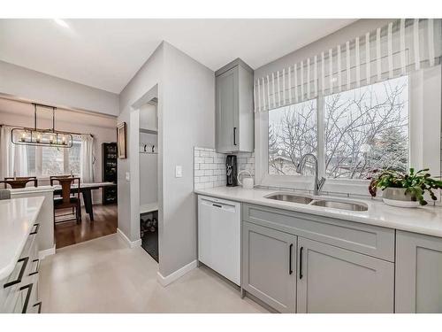 183 Lake Adams Crescent Se, Calgary, AB - Indoor Photo Showing Kitchen With Double Sink