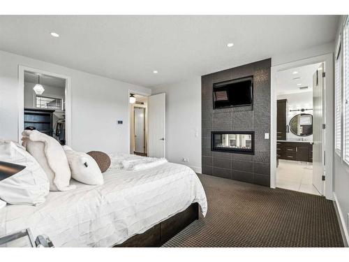 437 Evergreen Circle Sw, Calgary, AB - Indoor Photo Showing Bedroom