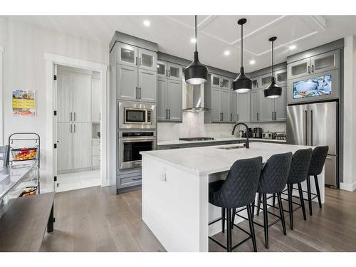 40 Waterford Terrace, Chestermere, AB - Indoor Photo Showing Kitchen With Upgraded Kitchen