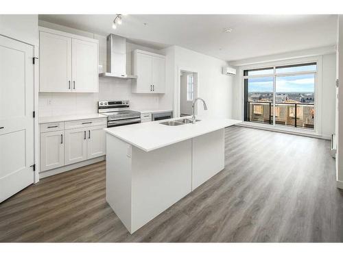 1305-55 Lucas Way Nw, Calgary, AB - Indoor Photo Showing Kitchen With Double Sink With Upgraded Kitchen