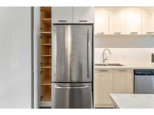 305-730 5 Street Ne, Calgary, AB - Indoor Photo Showing Kitchen With Stainless Steel Kitchen With Double Sink