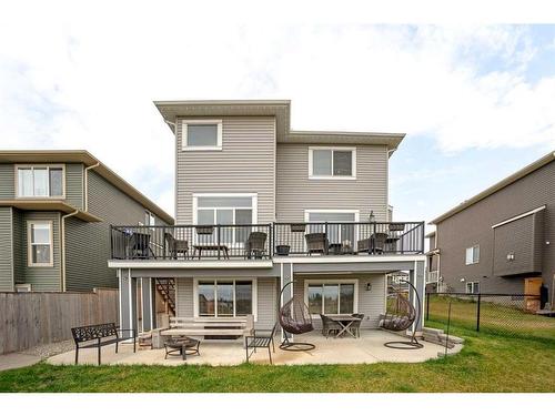 1457 Aldrich Place, Carstairs, AB - Outdoor With Deck Patio Veranda With Exterior