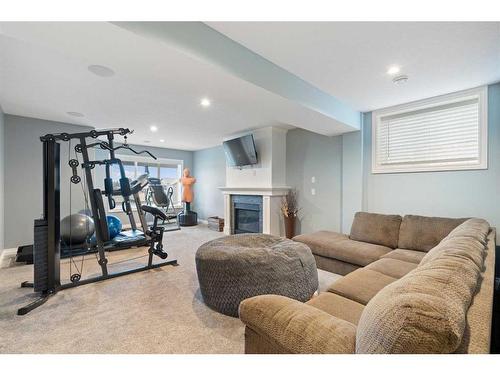 1457 Aldrich Place, Carstairs, AB - Indoor Photo Showing Gym Room