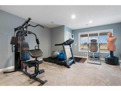 1457 Aldrich Place, Carstairs, AB - Indoor Photo Showing Gym Room