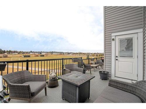 1457 Aldrich Place, Carstairs, AB - Outdoor With Deck Patio Veranda With Exterior