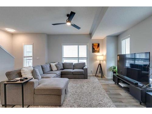 202 Harvest Grove Walk Ne, Calgary, AB - Indoor Photo Showing Living Room