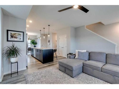 202 Harvest Grove Walk Ne, Calgary, AB - Indoor Photo Showing Living Room