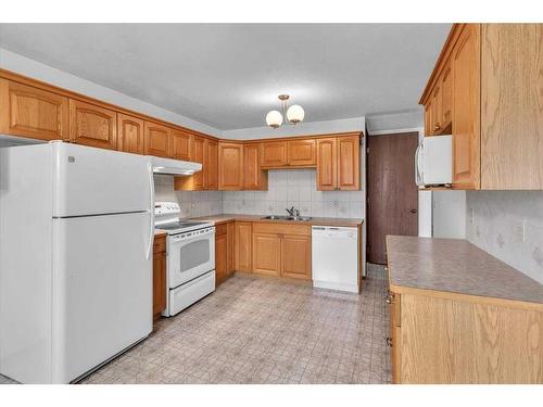 72 Doverglen Crescent Se, Calgary, AB - Indoor Photo Showing Kitchen With Double Sink